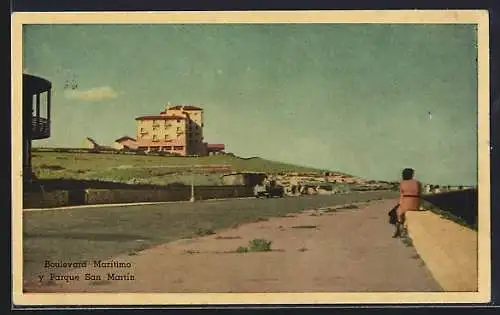 AK Mar del Plata, Boulevard Maritimo y Parcque San Martin