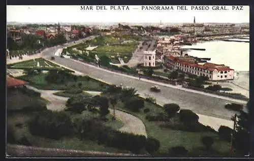 AK Mar del Plata, Panorama del Paseo Gral. Paz