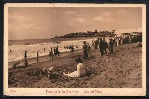 AK Mar del Plata, Playa de la Rambla vieja