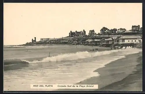 AK Mar del Plata, Costado Sud de la Playa Bristol