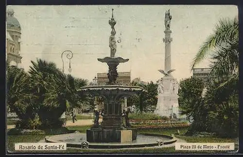 AK Rosario de Santa Fé, Plaza 25 de Mayo, Fuente
