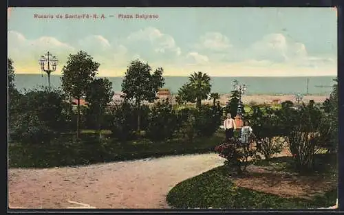 AK Rosario de Santa-Fé, Plaza Belgrano