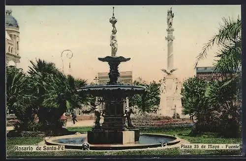 AK Rosario de Santa-Fé, Plaza 25 de Mayo, Fuente