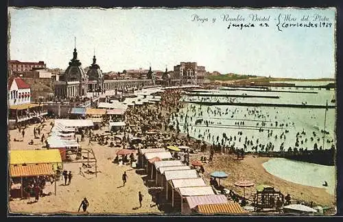 AK Mar del Plata, Playa y Rambla Bristol