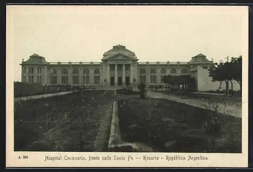 AK Rosario, Hosppital Centenario, frente calle Santa Fe