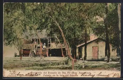 AK Rosario de Sta. Fé, Paisaje en la Isla del francés
