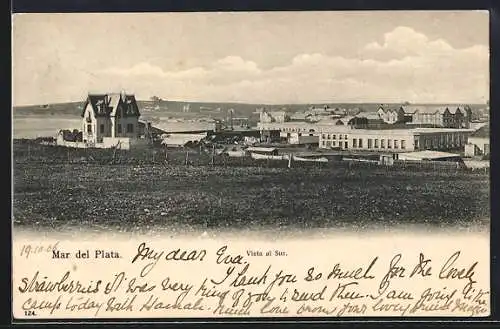 AK Mar del Plata, Vista al Sur