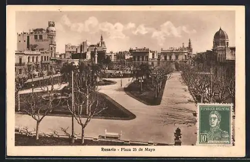 AK Rosario, Plaza 25 de Mayo