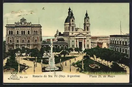 AK Rosario de Sta Fé, Plaza 25 de Mayo