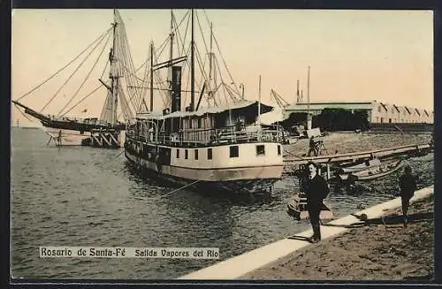 AK Rosario de Santa-Fé, Salida Vapores del Rio