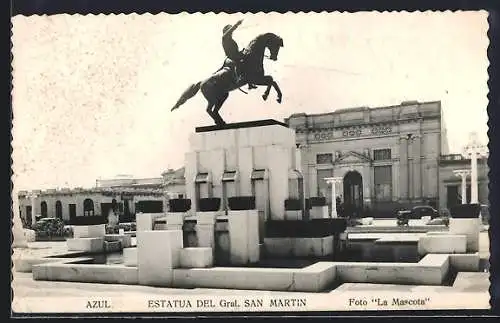 AK Azul, Estatua del Gral. San Martin