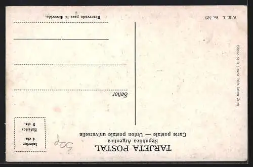 AK Zaráte, F. C. C. A. Frigorifico Anglo desde el Rio Paraná