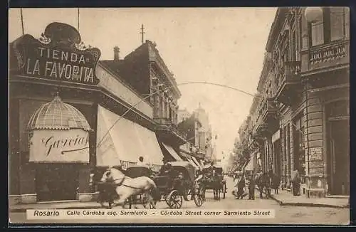 AK Rosario, Calle Córdoba esq. Sarmiento