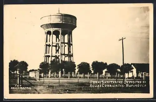 AK Rufino, Obras Sanitarias Depositis de Aguas Corrientes