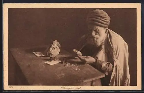 AK Changeur juif, jüdischer Geldwechsler zählt Münzen