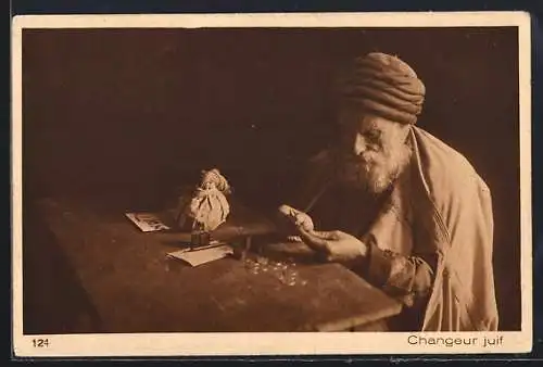 AK Jerusalem, Jewish Money Changer, jüdischer Geldwechsler