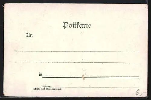 AK Lohengrins Abschied, Leb'wohl mein süsses Weib