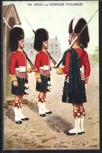 AK Argyll und Sutherland Highlanders bei Wachablösung