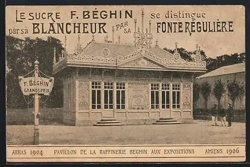 AK Arras, Pavillon de la Raffinerie Beghin aux Exposition
