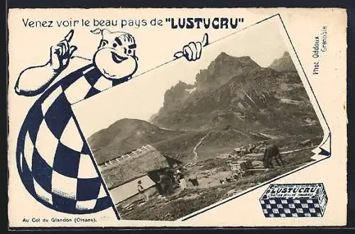 AK Reklame für Lustucru, Col du Glandon