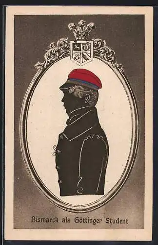 AK Otto von Bismarck als Göttinger Student