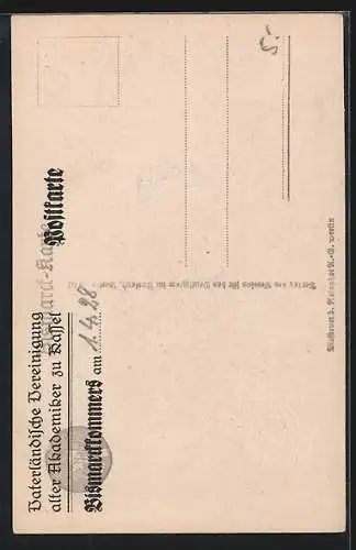 AK Otto von Bismarck als Göttinger Student