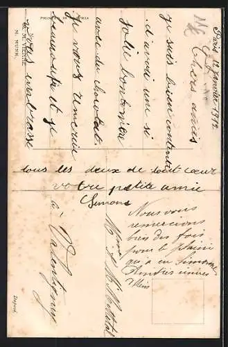 AK Mädchen näht Kleidung für Puppen