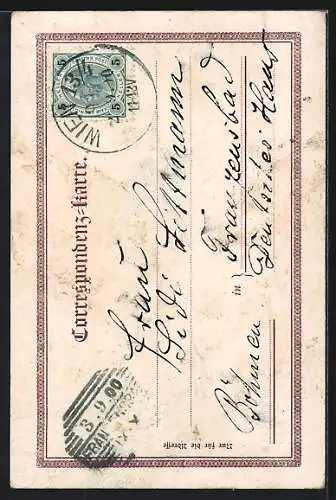 Lithographie Kaffee, Der aechte Franck in Holz-Kisteln ist der beste Caffee-Zusatz, Frauen in Trachten mit Verkäuferin