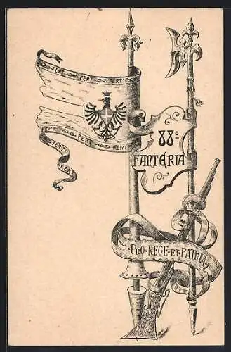 AK Signien des 88. Infanterieregiments