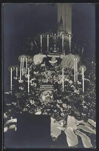 AK Aufbahrung Seiner Kgl. Hoheit des Prinzregenten Luitpold gest. 12. Dezember 1912