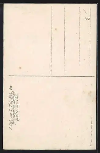 AK Aufbahrung Seiner Kgl. Hoheit des Prinzregenten Luitpold gest. 12. Dezember 1912