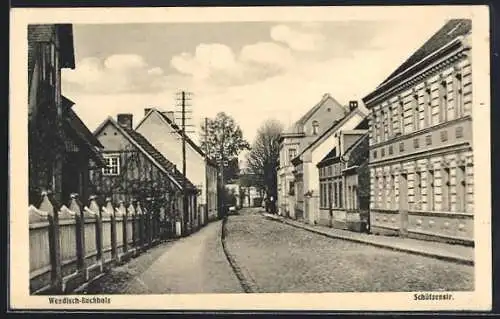 AK Wendisch-Buchholz, Blick in die Schützenstrasse