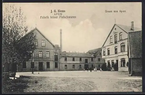 AK Apen, Fleischwaren-Fabrik J. G. Siems