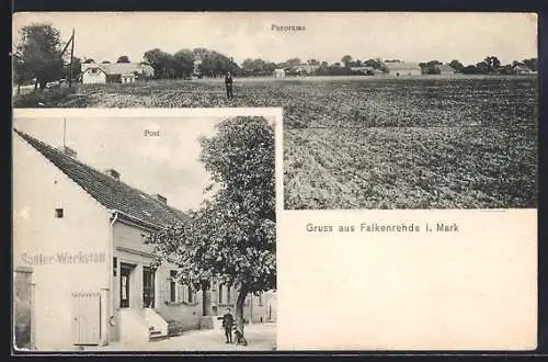 AK Falkenrehde, Totalansicht, Post