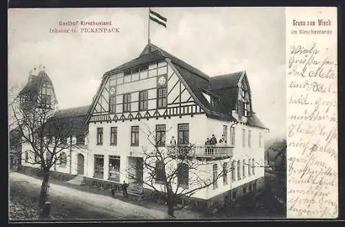 AK Wisch / Altenlande, Gasthof Kirschenland von G. Pickenpack