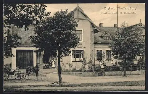 AK Woltersdorf /Lauenburg, Gasthaus v. H. Burmester