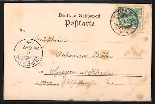 Lithographie Hetzerath / Eifel, Colonialwarenhandlung v. P. Braun, Bürgermeisteramt, Totalansicht