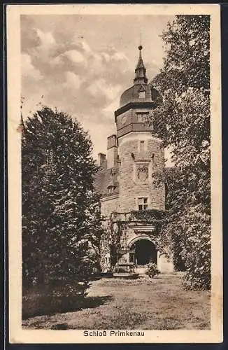 AK Primkenau, Blick auf das Schloss