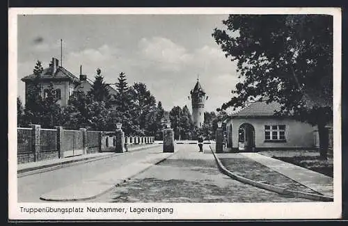 AK Neuhammer, Lagereingang vom Truppenübungsplatz