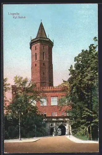 AK Liegnitz, Blick durch den Schlosseingang