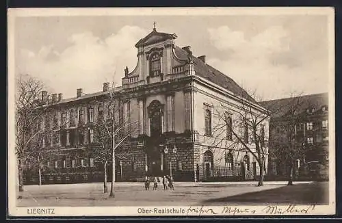 AK Liegnitz, Blick auf die Ober-Realschule