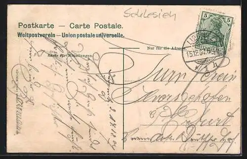 AK Liegnitz, Flusspartie im Ort