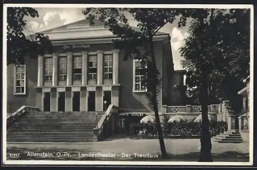 AK Allenstein /O.-Pr., Landestheater-Der Treudank