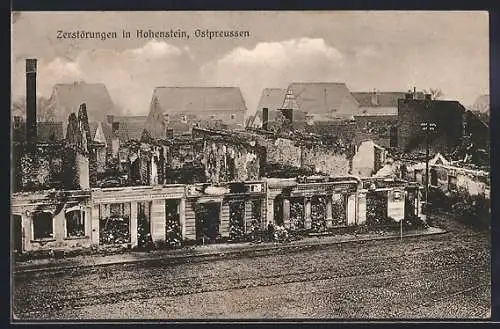 AK Hohenstein, Zerstörte Ortspartie
