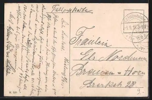 AK Hohenstein, Zerstörte Ortspartie