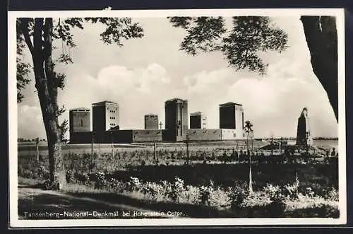 AK Hohenstein, Partie am Tannenberg-National-Denkmal