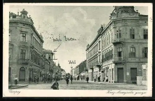 AK Belgrad, La Rue du Prince Michel
