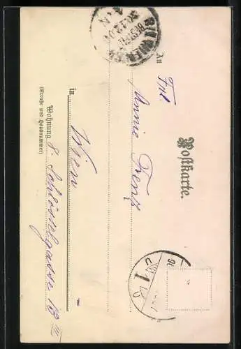 AK Mädchen im hübschen Gewand