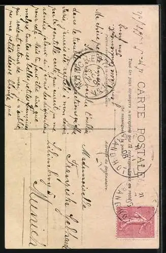 AK Paris, Menschen vor dem Pantheon