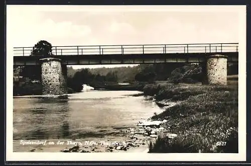 AK Speisendorf an der Thaya, Thayabrücke